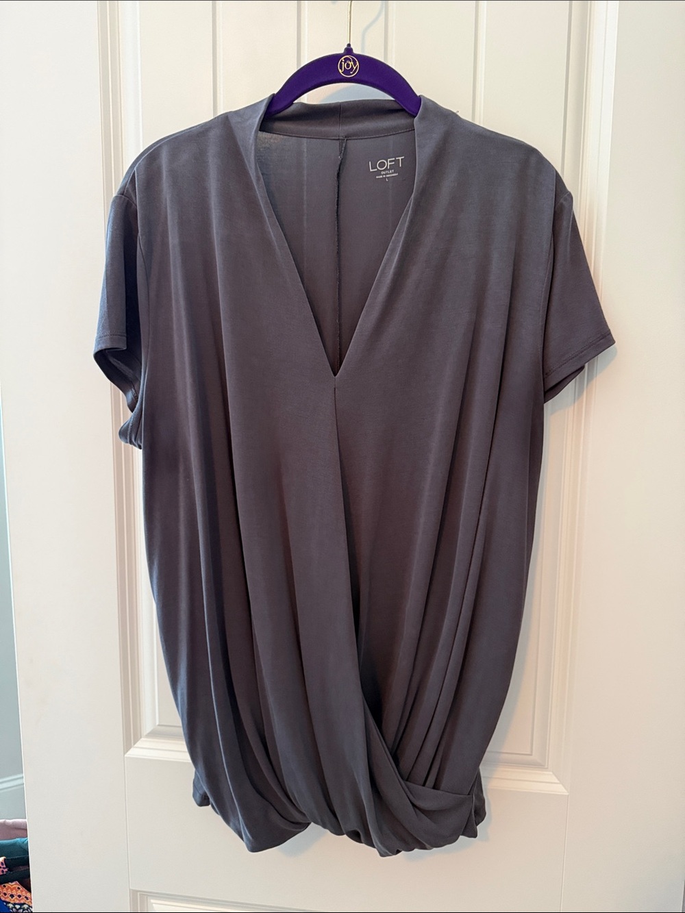 Loft Outlet Faux Wrap Top, L